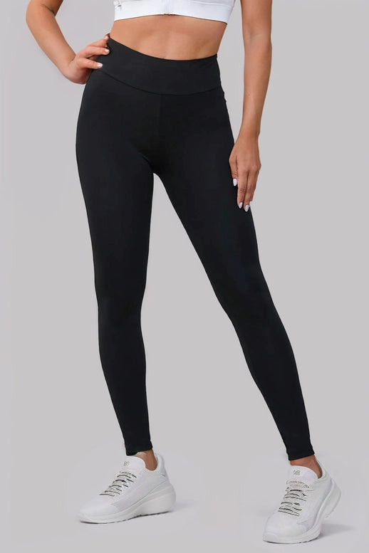 LA Society Lounge Pants: Black Criss Cross Tummy Control High Waist Leggings for Women