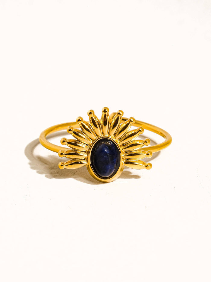 Flânerie by MAIQ : Fabienne 18K Gold Non-Tarnish Sun Stone Ring