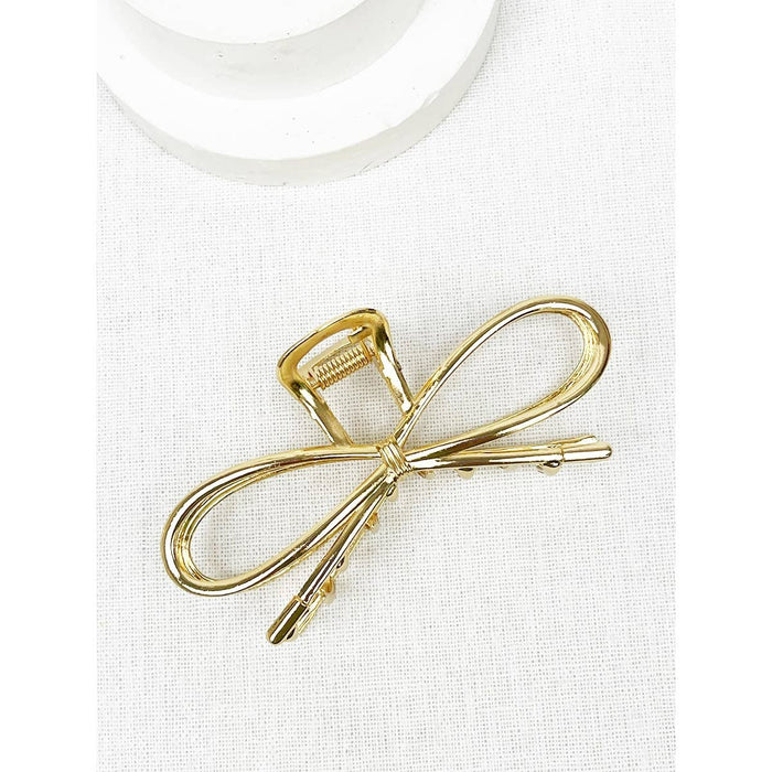 Love and Repeat Claw Clips: Metal Bow Shape Hair Claw Clips