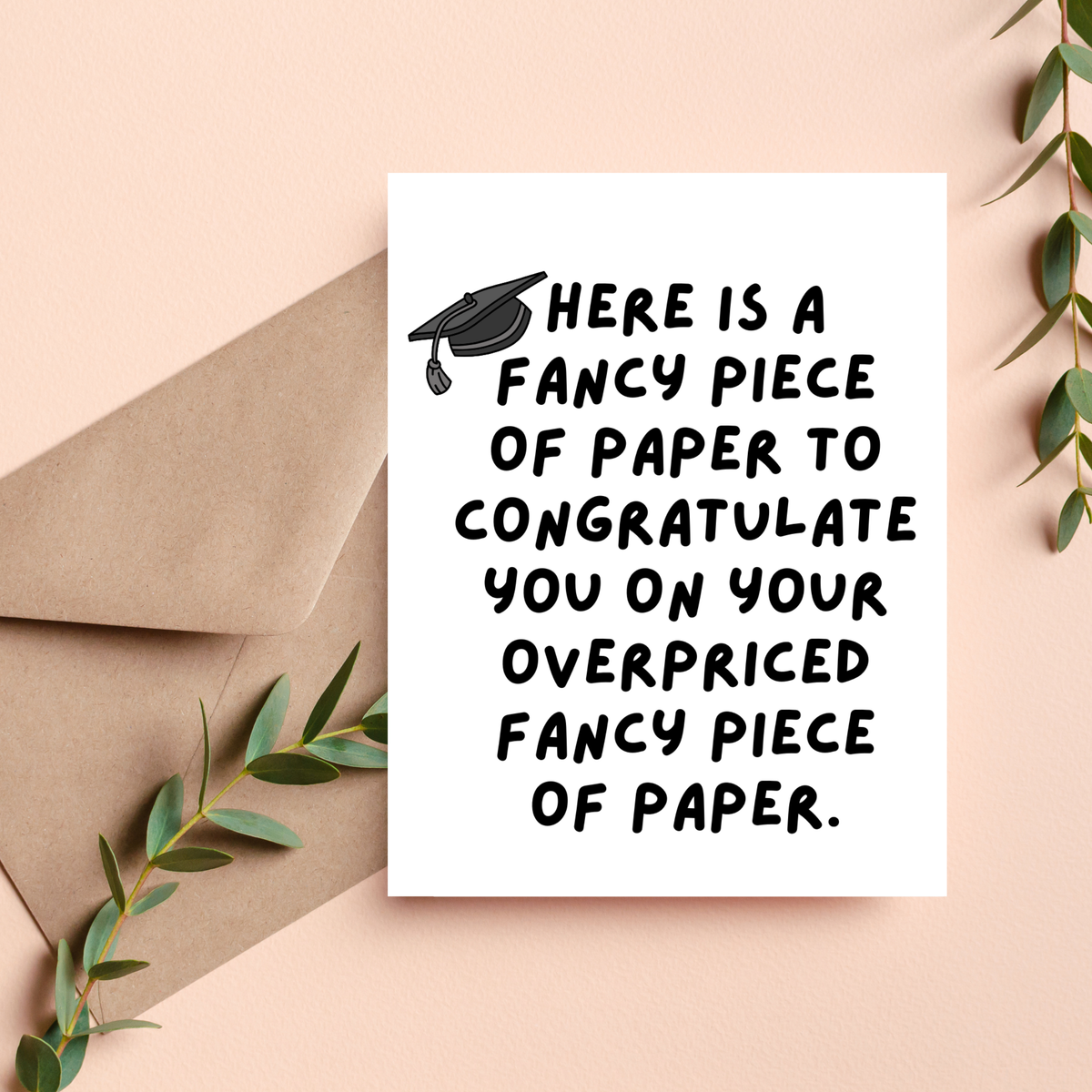 As Told By Ellie Greeting Cards: Sarcastic Graduation Card, Congrats Grad, Class of 2025 Gift
