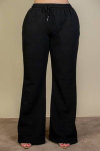 CAPELLA APPAREL Lounge Pants: Plus Size Drawstring Waist Slant Pocket Sweatpants