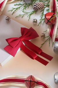 42POPS hair clip: Silk Satin Bow Hair Clips Barrettes for Elegant Styles