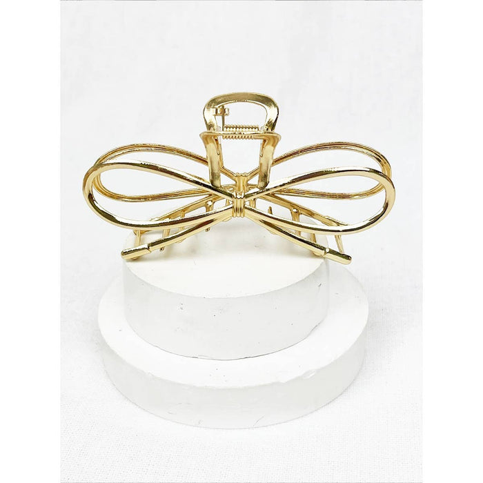 Love and Repeat Claw Clips: Metal Bow Shape Hair Claw Clips