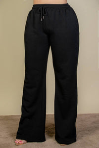 CAPELLA APPAREL Lounge Pants: Plus Size Drawstring Waist Slant Pocket Sweatpants