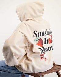 Strawberry Graphic Hoodie (Front + Back Print)
