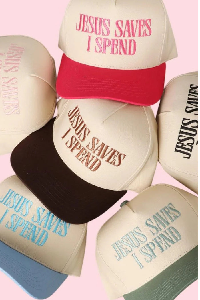 Zenana : Jesus Saves I Spend Baseball Hat Christian Cap For Fans
