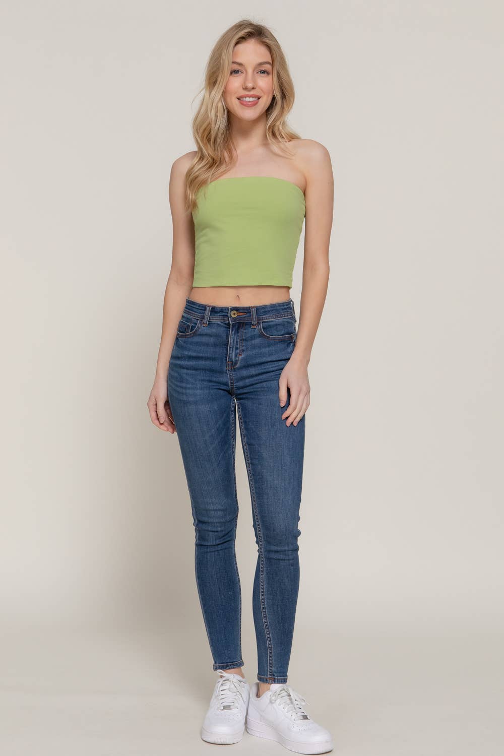Crop Tube Cotton Jersey Top for Stylish Summer Wear