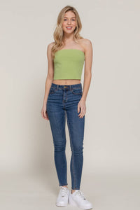 Crop Tube Cotton Jersey Top for Stylish Summer Wear