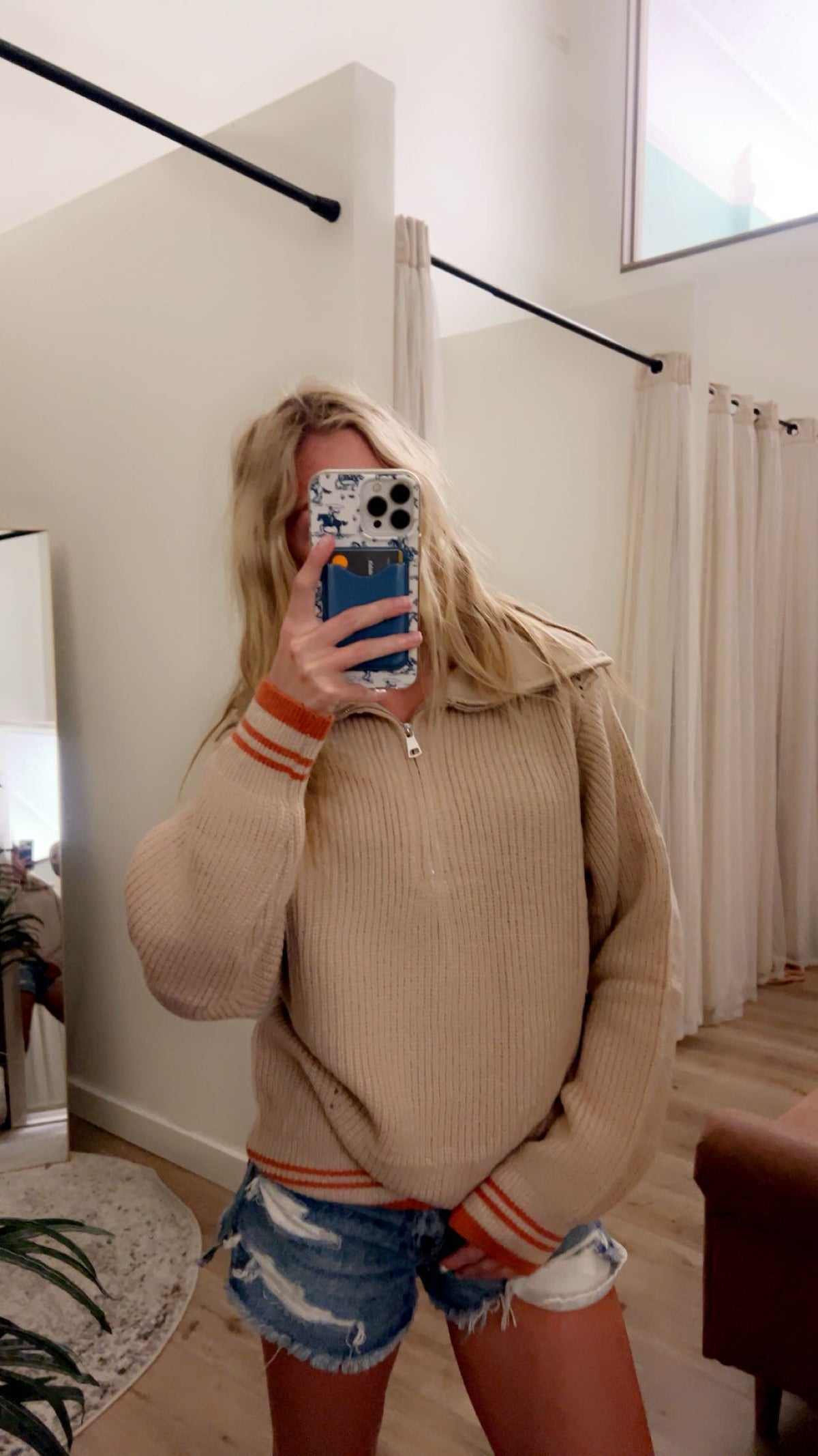 Half-Zip Knit Sweater – Casual Collared Pullover