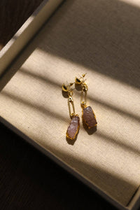 Gemstone Pin Drop Fashion Earrings for Elegant Style