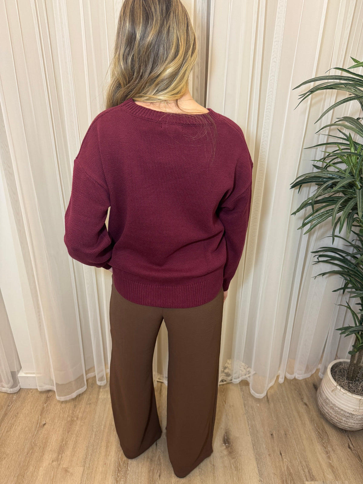 Teddy Bear Jacquard Crewneck Sweater | SeaJay’s Boutique