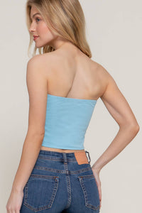 Crop Tube Cotton Jersey Top for Stylish Summer Wear