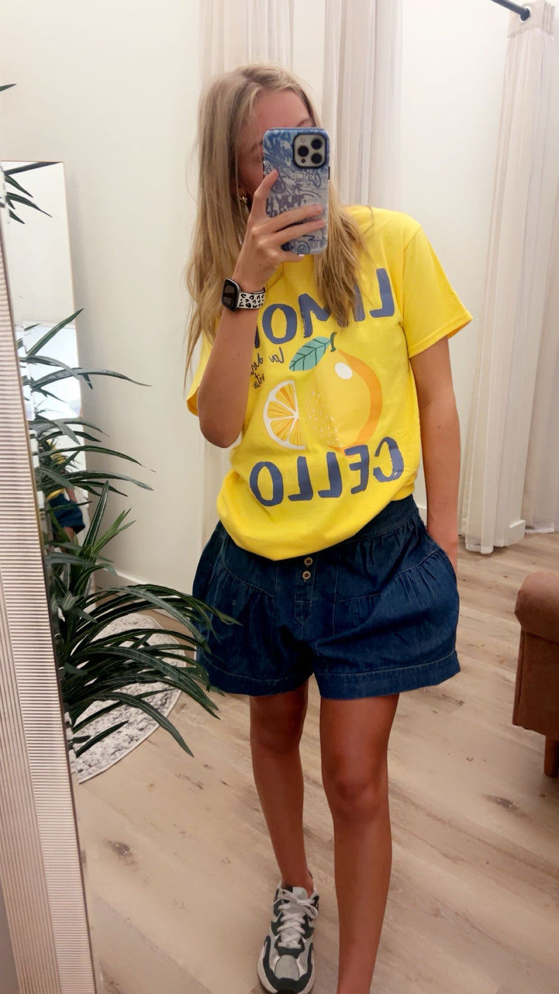 Limoncello Graphic Heavy Cotton T-Shirt for Summer Vibes