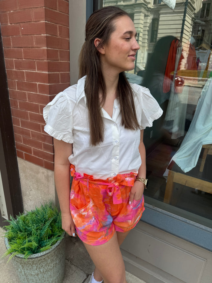 Trendy High Waist Paper Bag Shorts for Summer Style