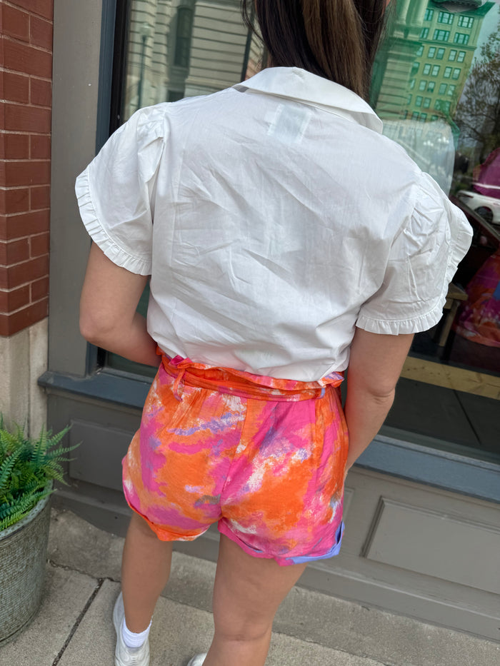 Trendy High Waist Paper Bag Shorts for Summer Style