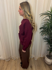 Teddy Bear Jacquard Crewneck Sweater | SeaJay’s Boutique