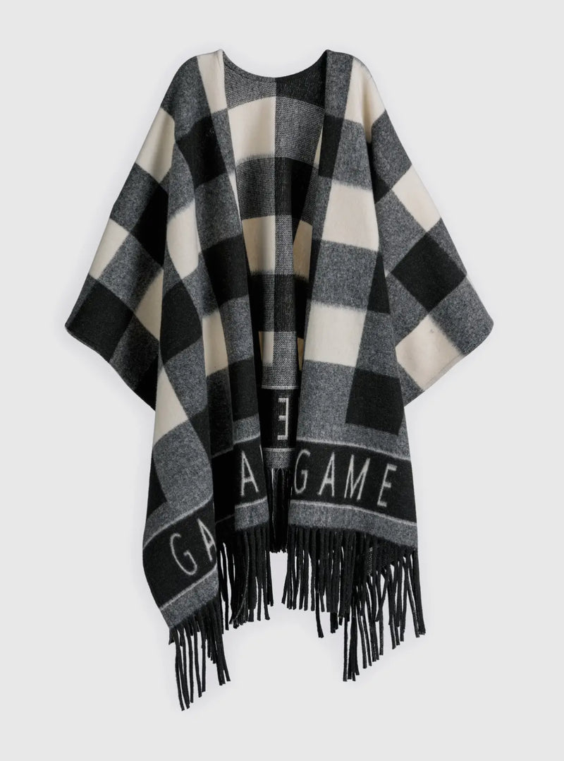 Game Day Checkered Cape