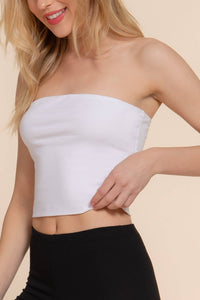 Crop Tube Cotton Jersey Top for Stylish Summer Wear