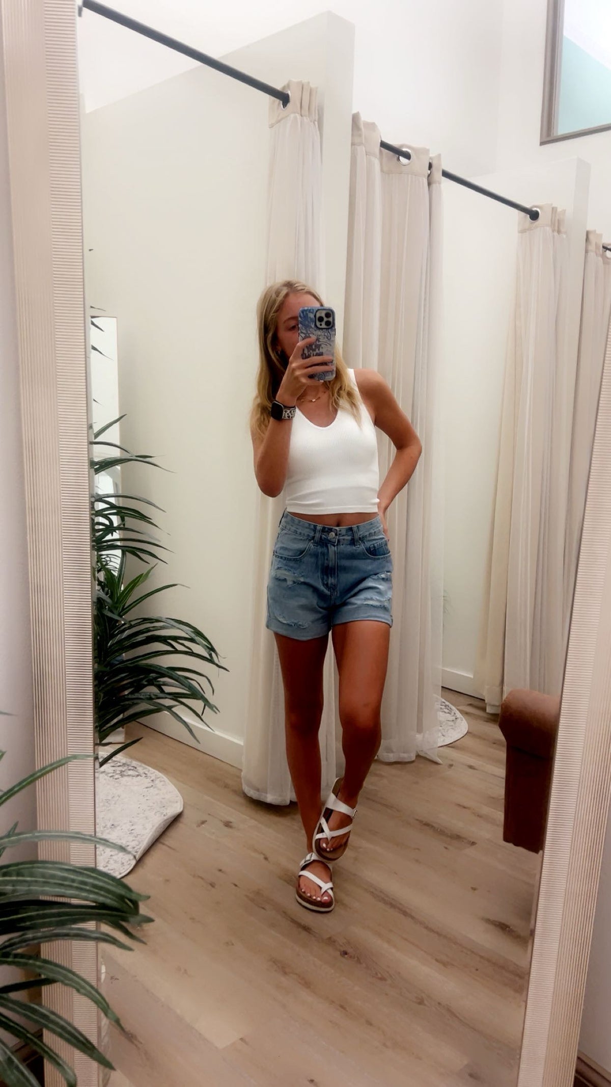 Reversible V Neck Round Neck Seamless Crop Tank Top
