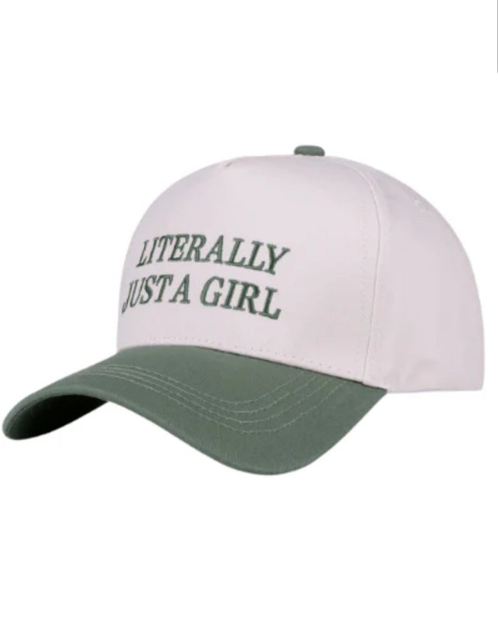 42POPS : “Literally Just A Girl” Two Tone Baseball Hat
