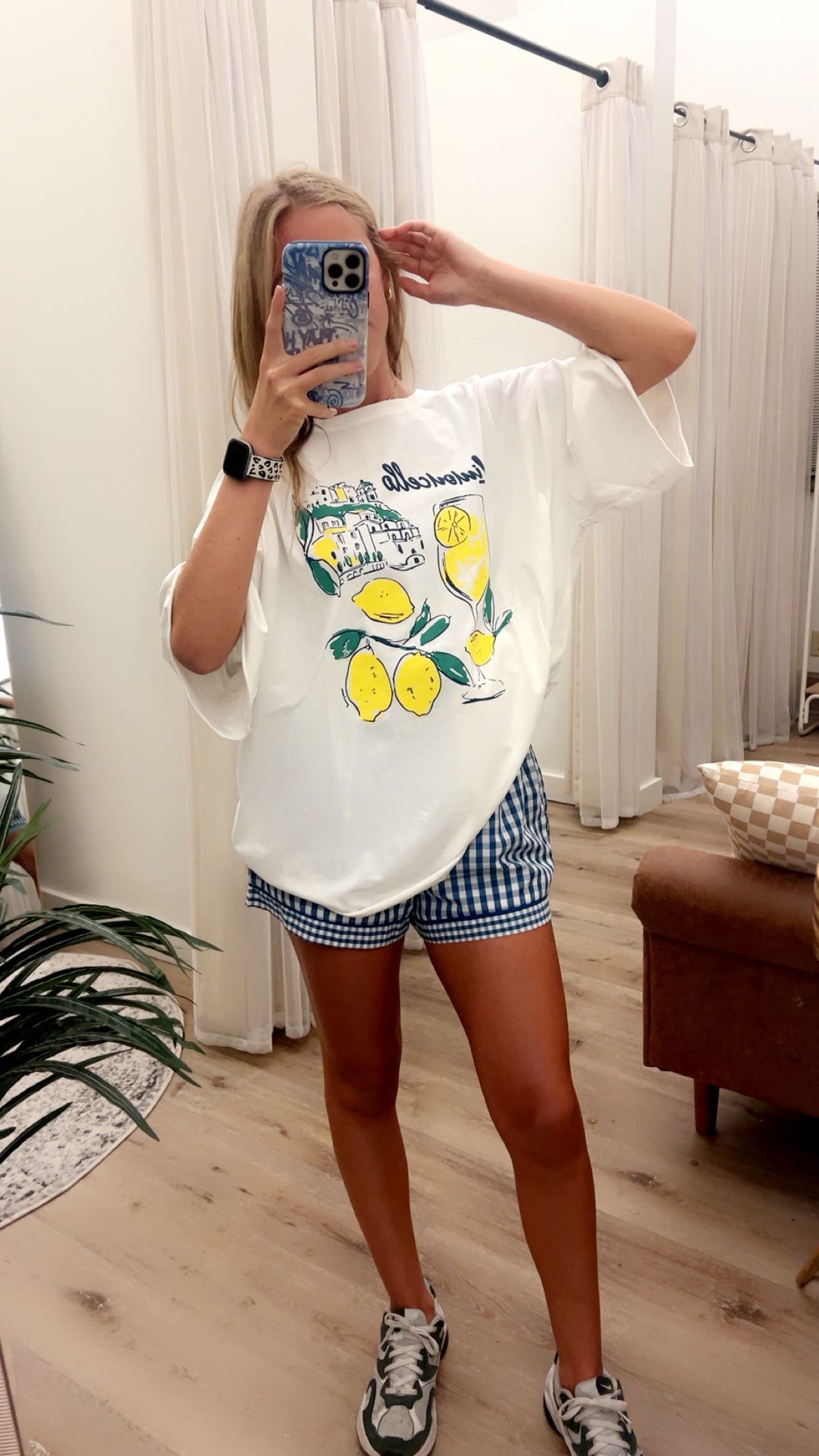 Limoncello On White Relaxed Fit Tee Plus Size
