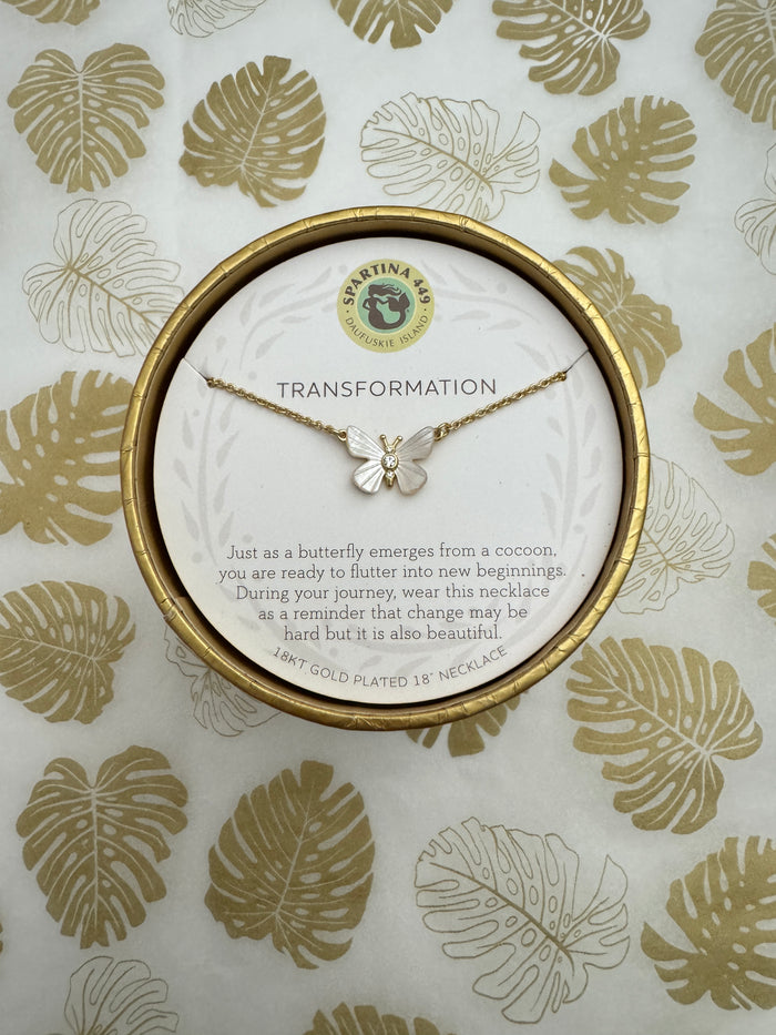 Spartina 449 Sea La Vie Necklace in Gift Box - Transformation/Monarch