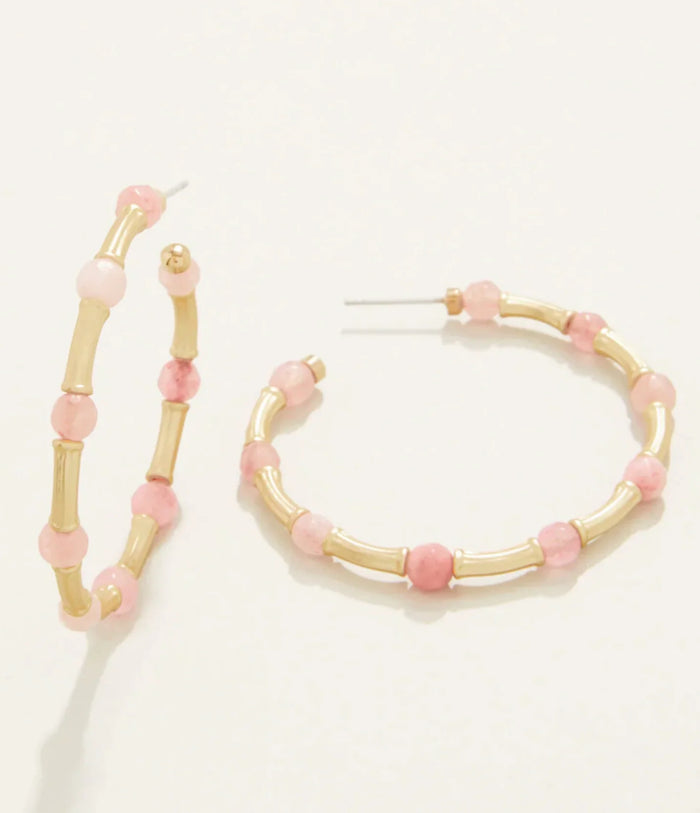 Spartina 449 Calm Waters Hoop Earrings - Pink
