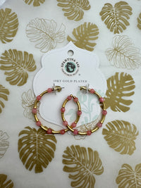 Spartina 449 Calm Waters Hoop Earrings - Pink