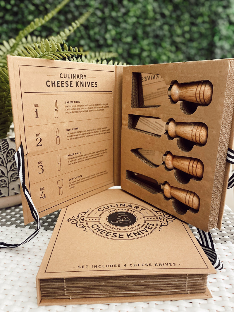 Culinary Cheese Knives Book Box