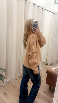 V Shaped Boxy Loose Fit Sweater
