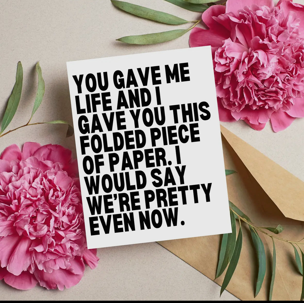 Funny Mother's Day Card, Sassy Gifts for Mom Humor Fun