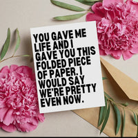 Funny Mother's Day Card, Sassy Gifts for Mom Humor Fun