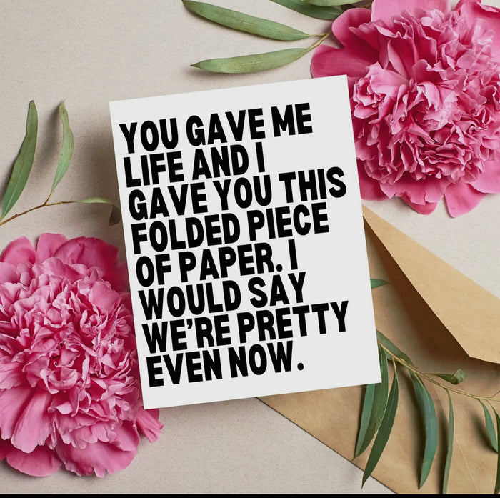 Funny Mother's Day Card, Sassy Gifts for Mom Humor Fun