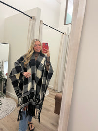 Game Day Checkered Cape