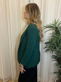 Hunter Green Tailored Longline Blazer