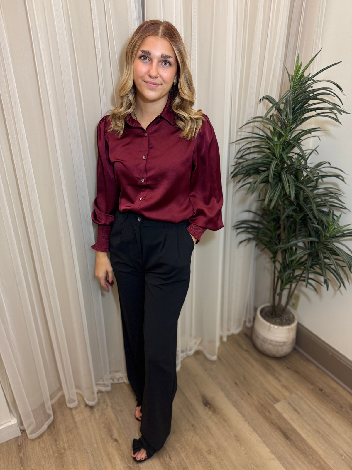 Black High-Waisted Wide-Leg Dress Pants | SeaJay’s Boutique