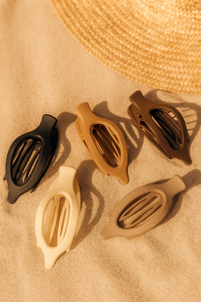 Assorted Flat Bar Clips Set For Hair And Craft Projects