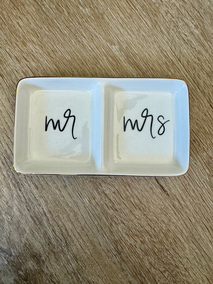 Mr. & Mrs. Trinket Tray