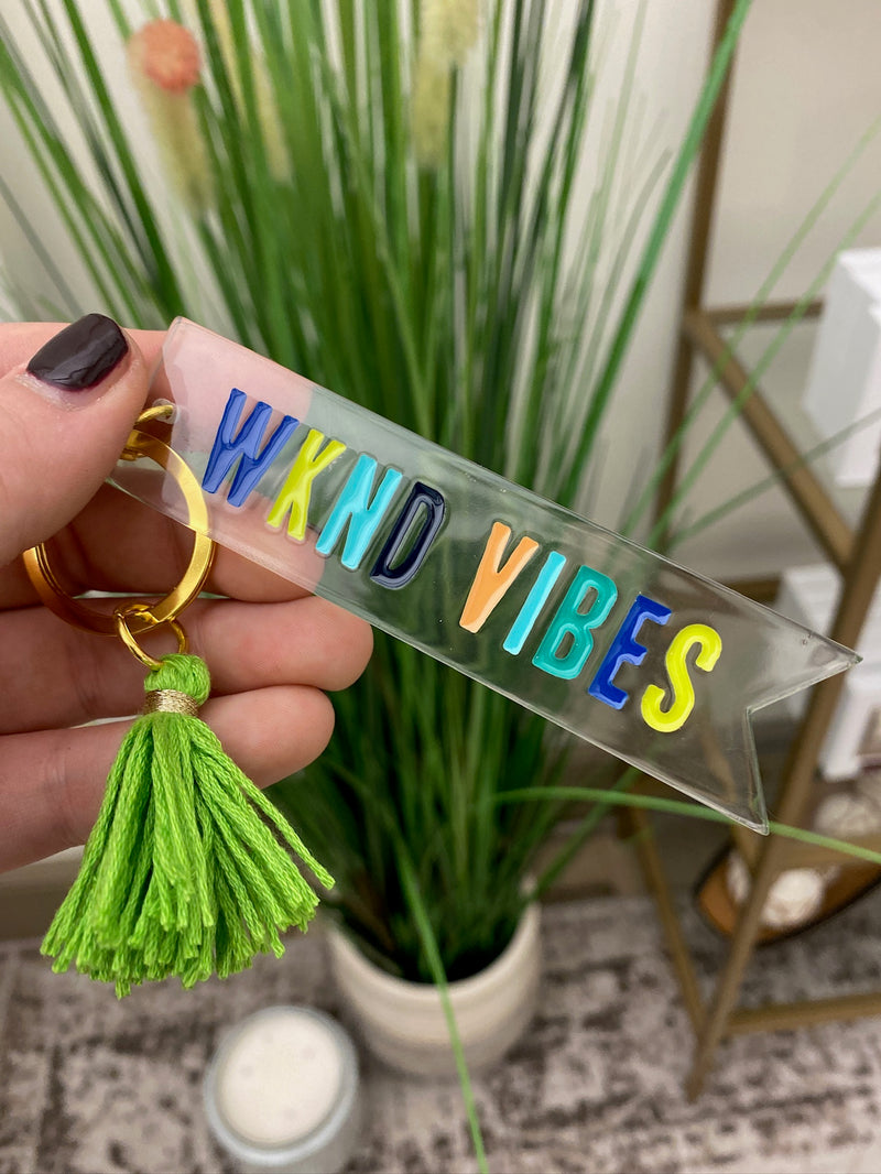 Multi Colored Acrylic Key Chains