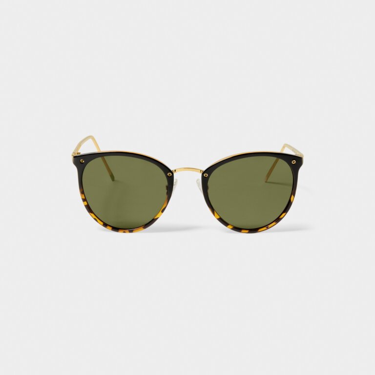 Santorini Sunglasses Gradient Black Tortoiseshell
