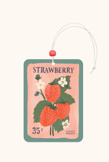 Strawberry Seeds Air Freshener Pack of 2