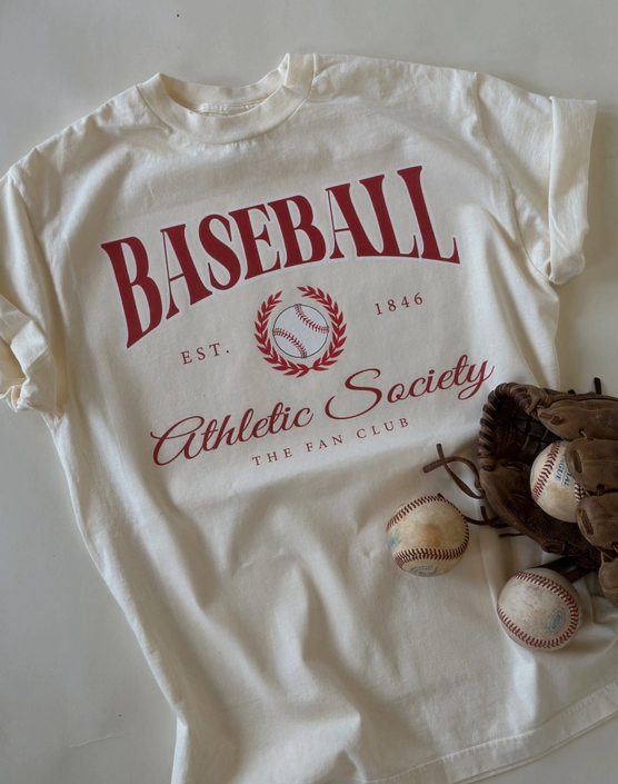 Baseball Fan Club Athletic Society Graphic Tee