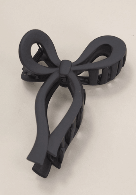 Matte Bow Hair Claw Clips