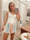 Rainbow Striped Shorts