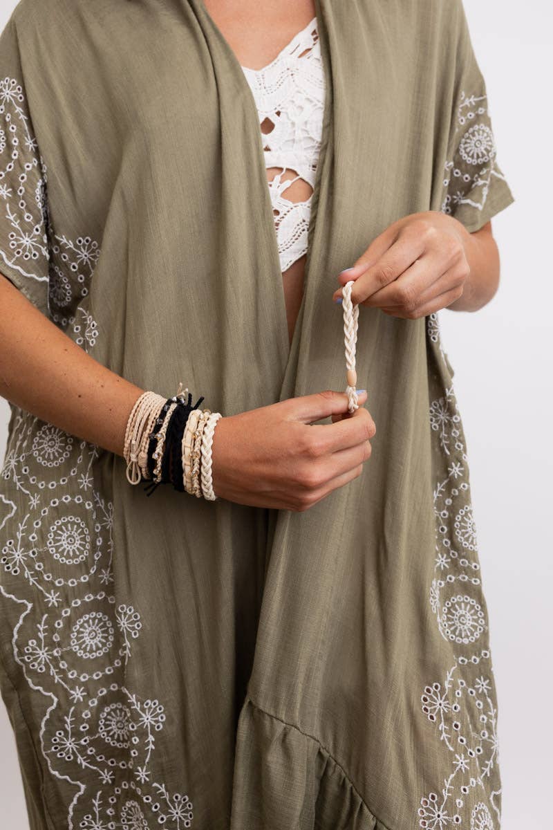 Bows & Knots Stackable Hair Tie Bracelet Set for Women