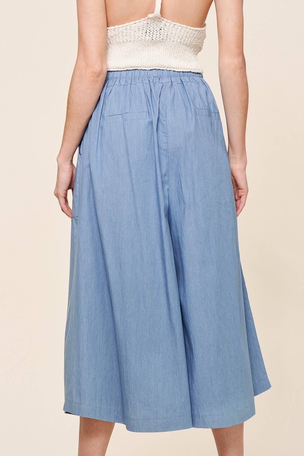 Chambray Denim Culottes
