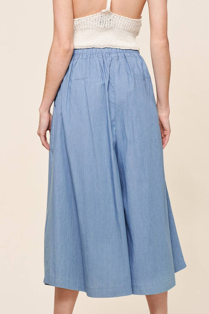 Chambray Denim Culottes