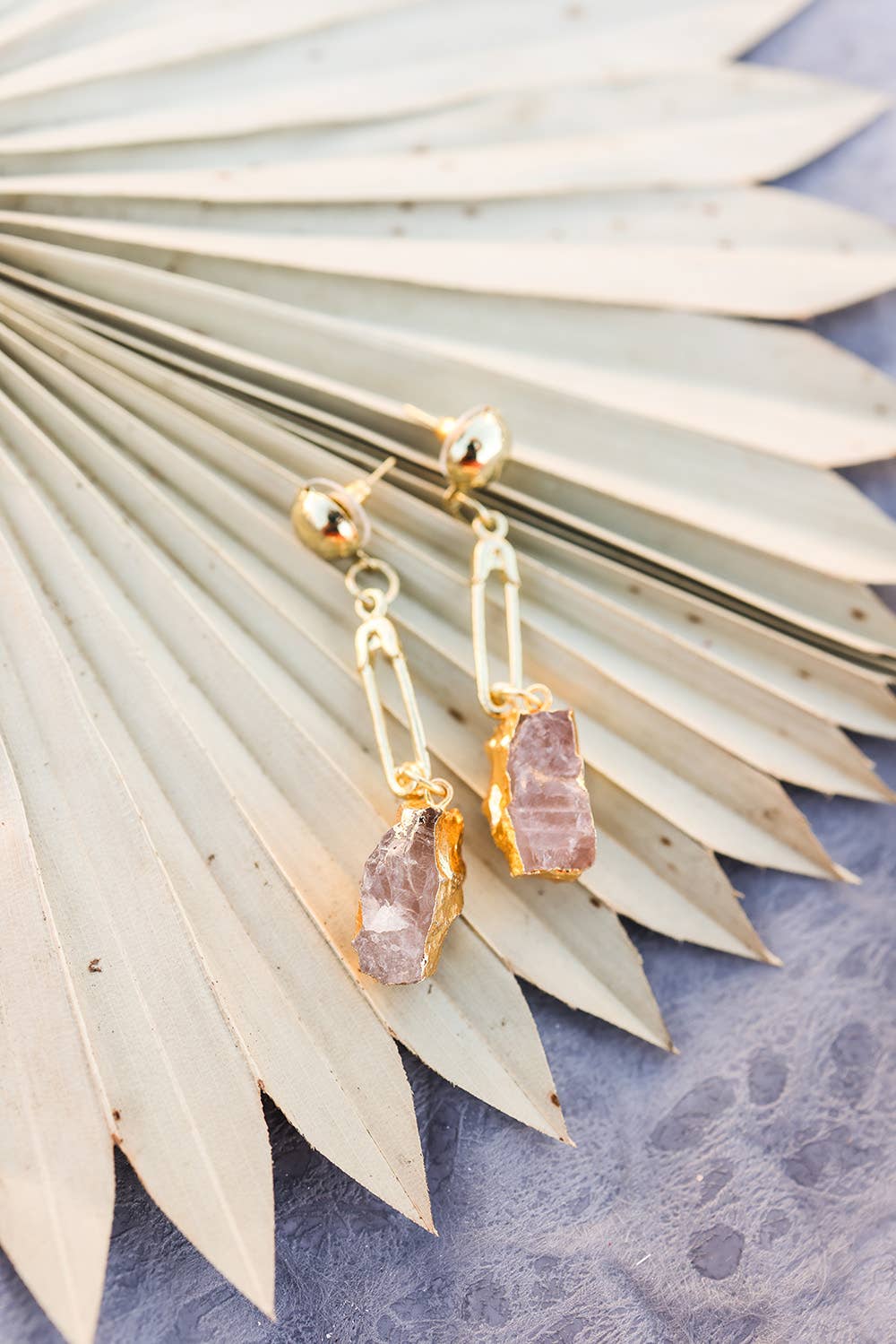 Gemstone Pin Drop Fashion Earrings for Elegant Style
