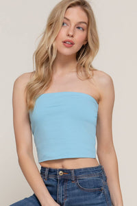 Crop Tube Cotton Jersey Top for Stylish Summer Wear