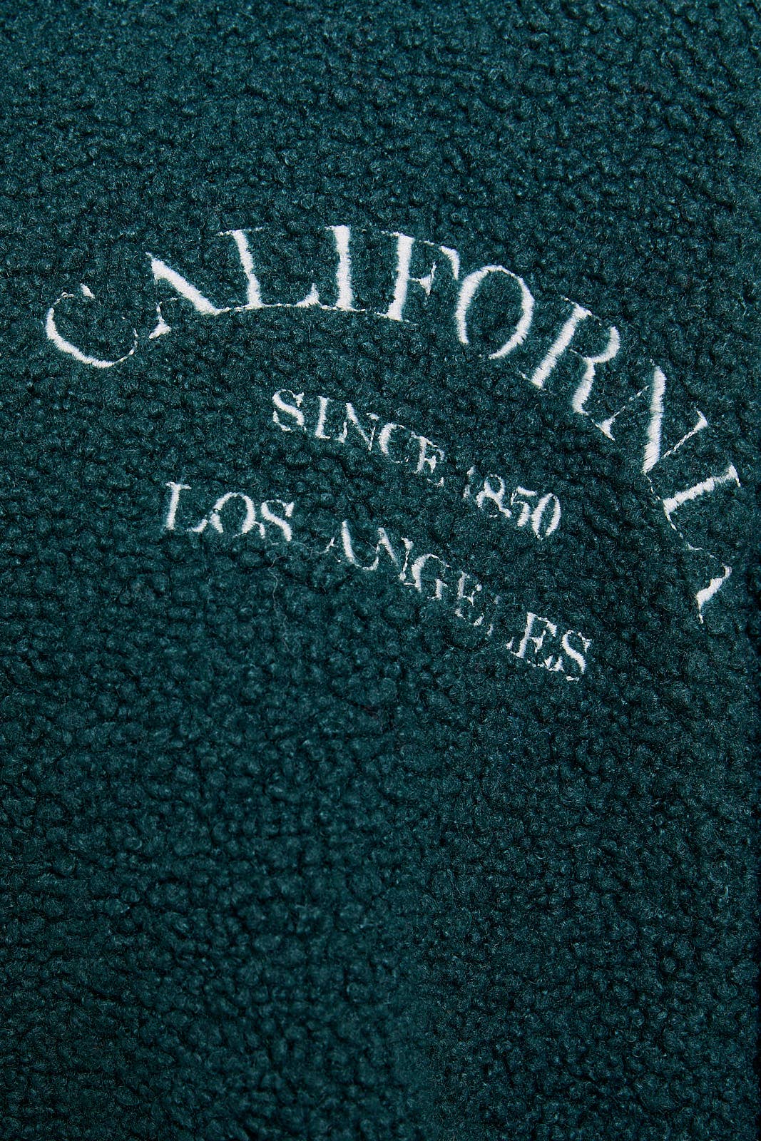 “California” Embroidered Fleece Quarter Zip Sweatshirt